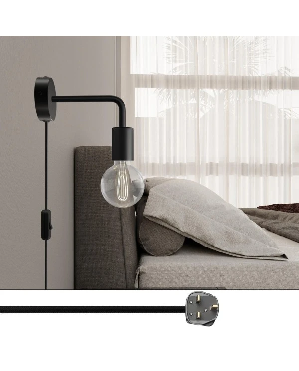 Spostaluce metal Lamp with curved extension