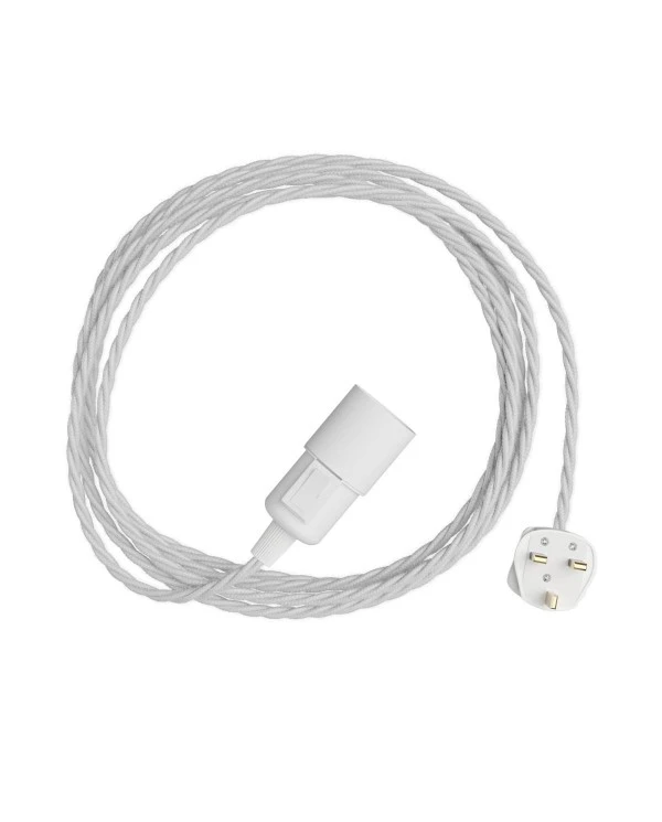 Snake Twisted - Plug-in lamp with twisted textile cable