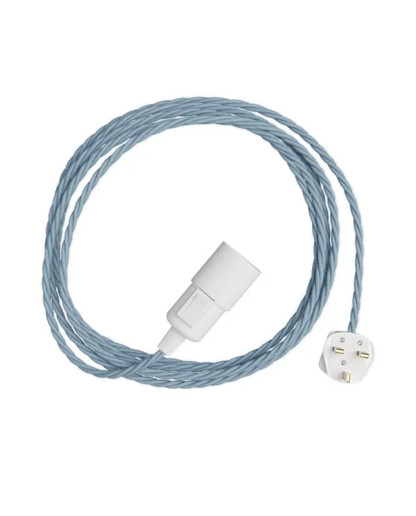 Snake Twisted - Plug-in lamp with twisted textile cable