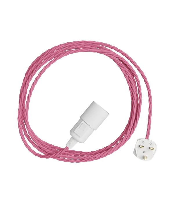 Snake Twisted - Plug-in lamp with twisted textile cable