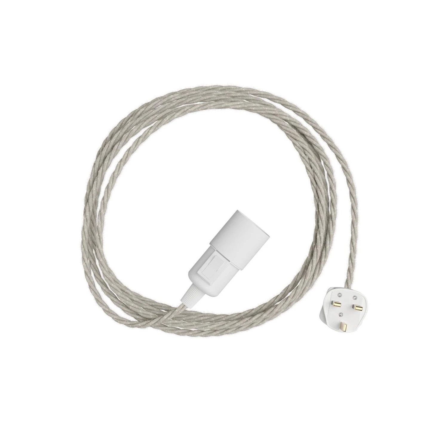 Snake Twisted - Plug-in lamp with twisted textile cable