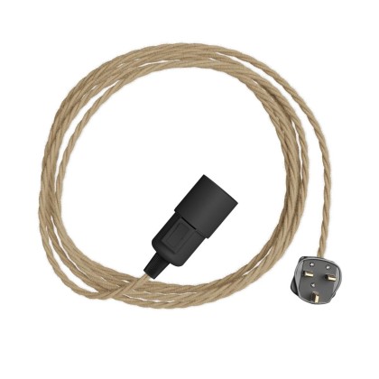 Snake Twisted - Plug-in lamp with twisted textile cable