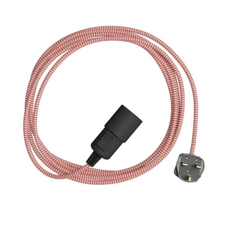 Snake Zig-Zag - Plug-in lamp with textile cable Zig-Zag effect - RZ09