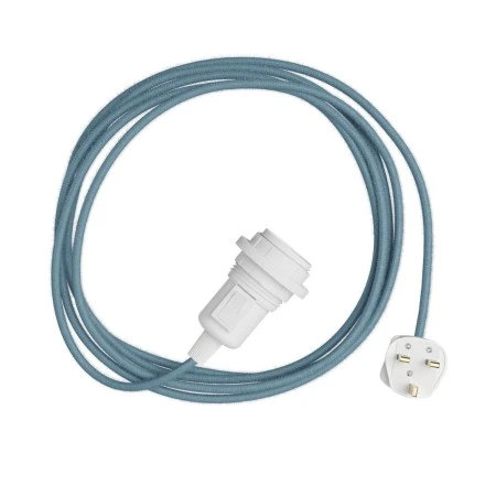 Snake for lampshade - Plug-in lamp with coloured textile cable - RC53