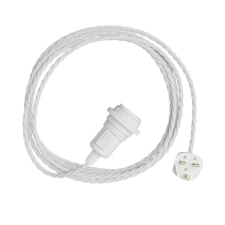 Snake Twisted for lampshade - Plug-in lamp with twisted textile cable - TC01