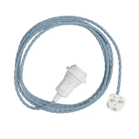 Snake Twisted for lampshade - Plug-in lamp with twisted textile cable - TC53