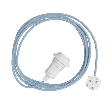 Snake Zig-Zag for lampshade - Plug-in lamp with textile cable Zig-Zag effect - RD75