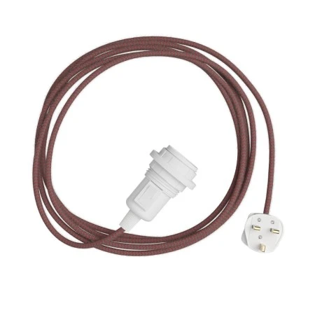 Snake Zig-Zag for lampshade - Plug-in lamp with textile cable Zig-Zag effect - RZ28
