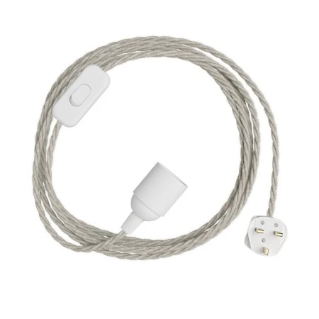 SnakeBis Twisted - Wiring with lamp holder and twisted textile cable - TN01