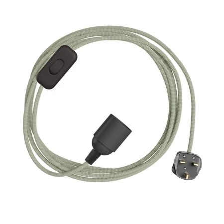 SnakeBis Zig-Zag - Wiring with lamp holder and textile cable Zig-Zag effect - RD72