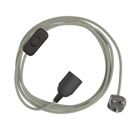 SnakeBis Zig-Zag - Wiring with lamp holder and textile cable Zig-Zag effect - RD74