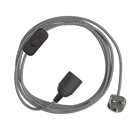 SnakeBis Zig-Zag - Wiring with lamp holder and textile cable Zig-Zag effect - RZ04