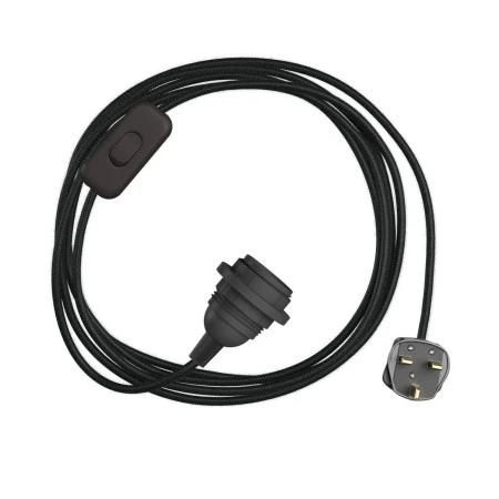 SnakeBis for lampshade - Wiring with lamp holder and coloured textile cable - RC04