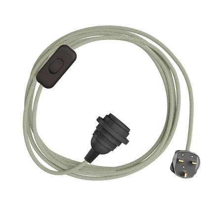 SnakeBis Zig-Zag for lampshade - Wiring with lamp holder and textile cable Zig-Zag effect - RD72