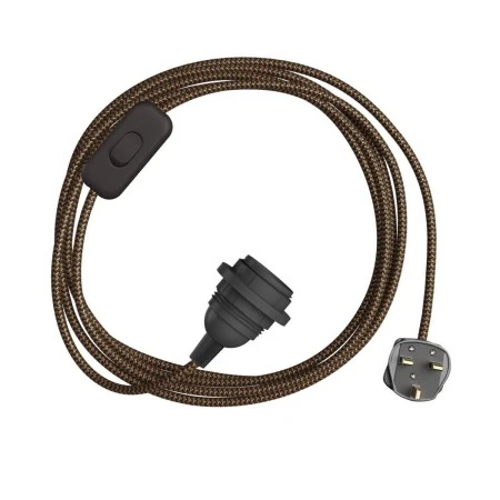 SnakeBis Zig-Zag for lampshade - Wiring with lamp holder and textile cable Zig-Zag effect - RZ24