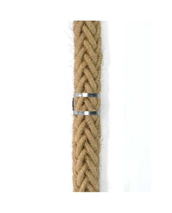 SnakeBis Chord - Plug-in lamp with jute twisted cable