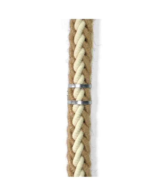 SnakeBis Chord - Plug-in lamp with jute twisted cable