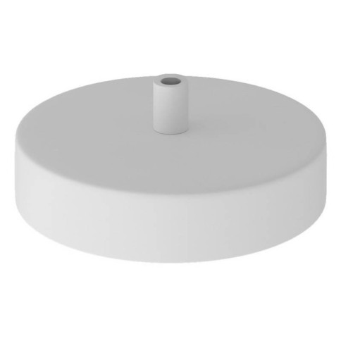 Lamp base diam 120mm MATT WHITE with counterweight, side cable bushing and softpad