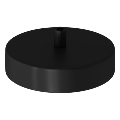 Lamp base diam 120mm BLACK with counterweight, side cable bushing and softpad