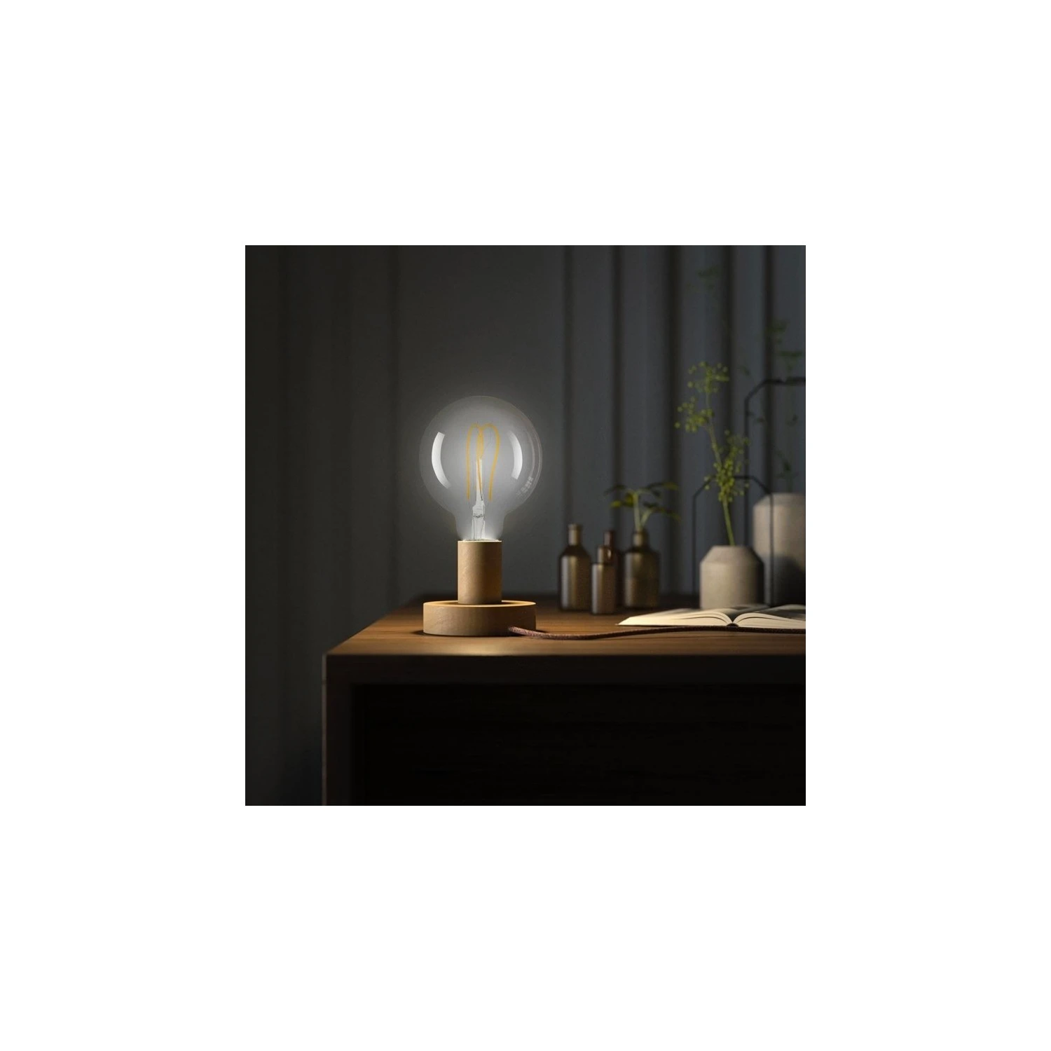 Posaluce - Small wooden Table Lamp