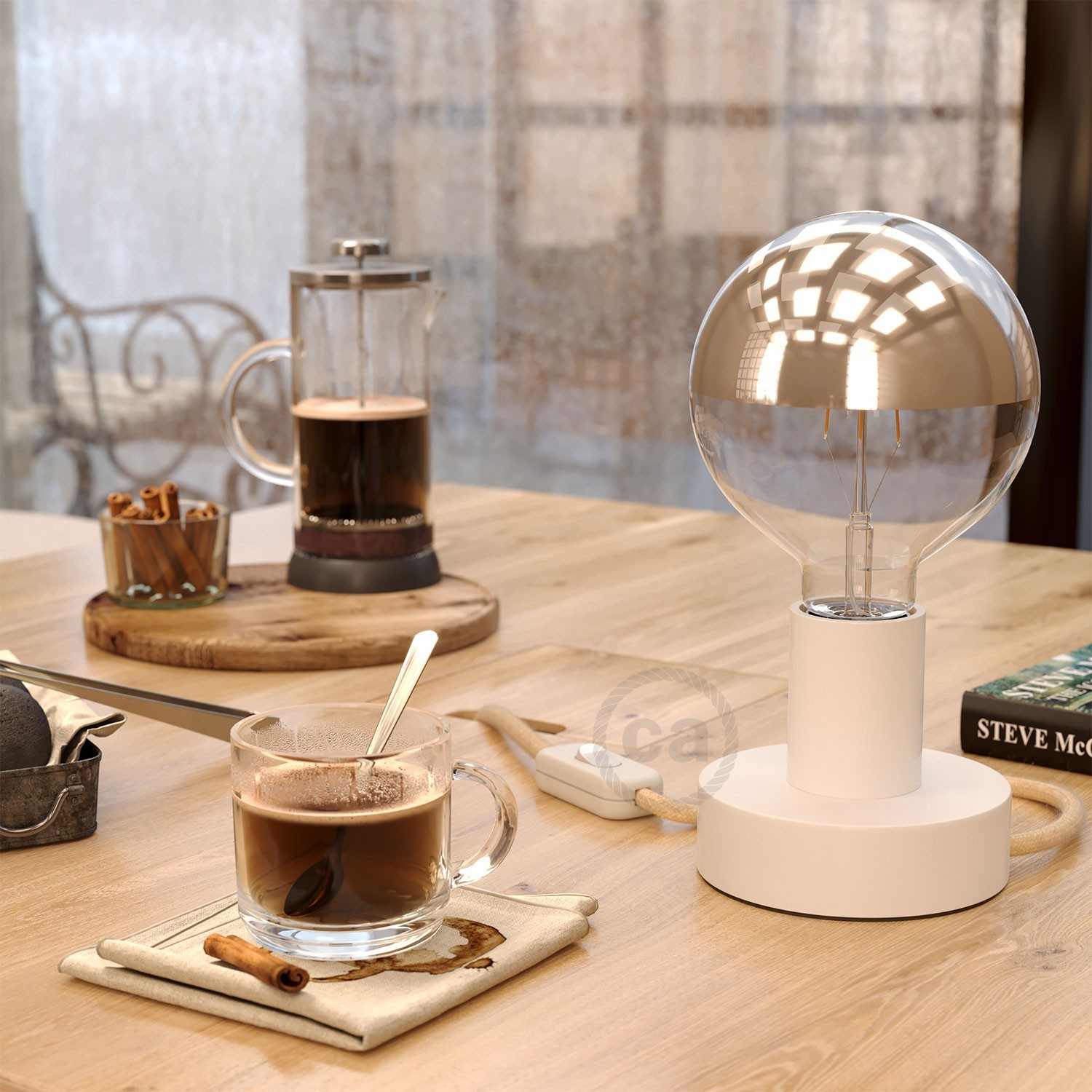 Posaluce - Small wooden Table Lamp