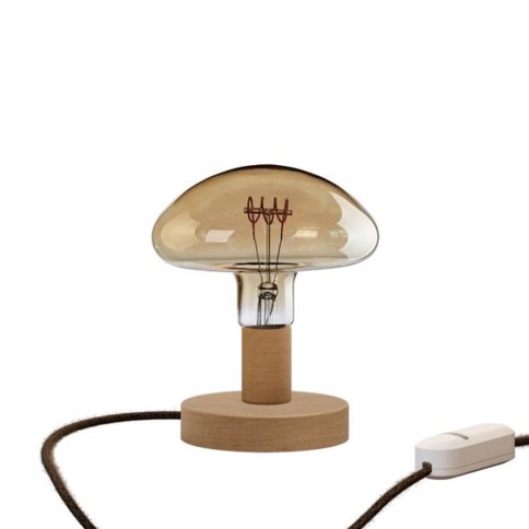 Posaluce Mushroom Wooden Table Lamp