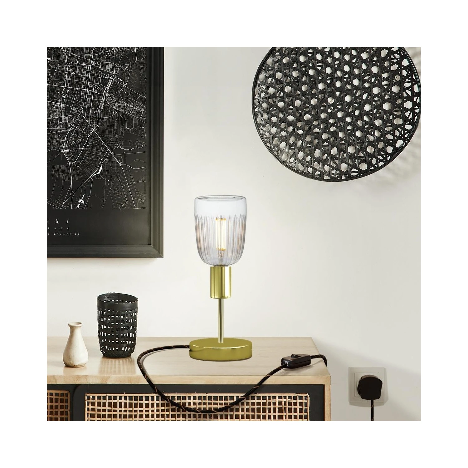 Alzaluce Tiche Metal Table Lamp