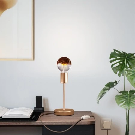 Alzaluce Half Cup Metal Table Lamp