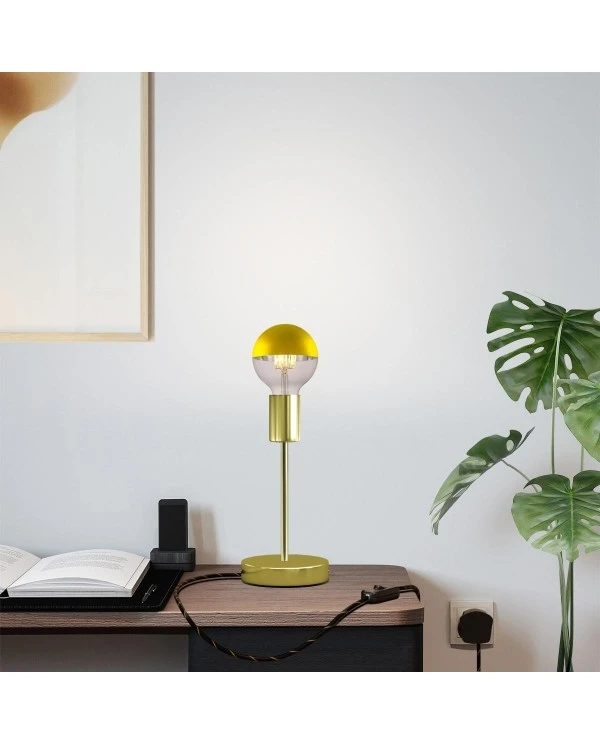 Alzaluce Half Cup Metal Table Lamp