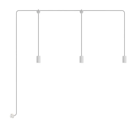 E-Snake EIVA Portable outdoor lamp IP65 with 3 lights - White