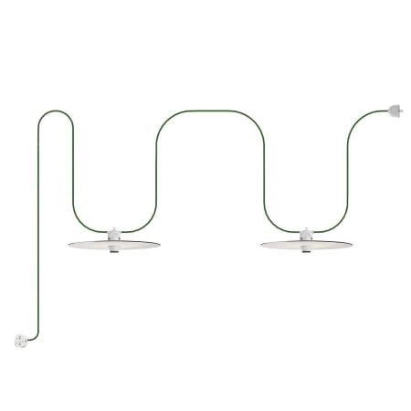 EIVA Portable outdoor string light IP65 with 2 lampshades - White
