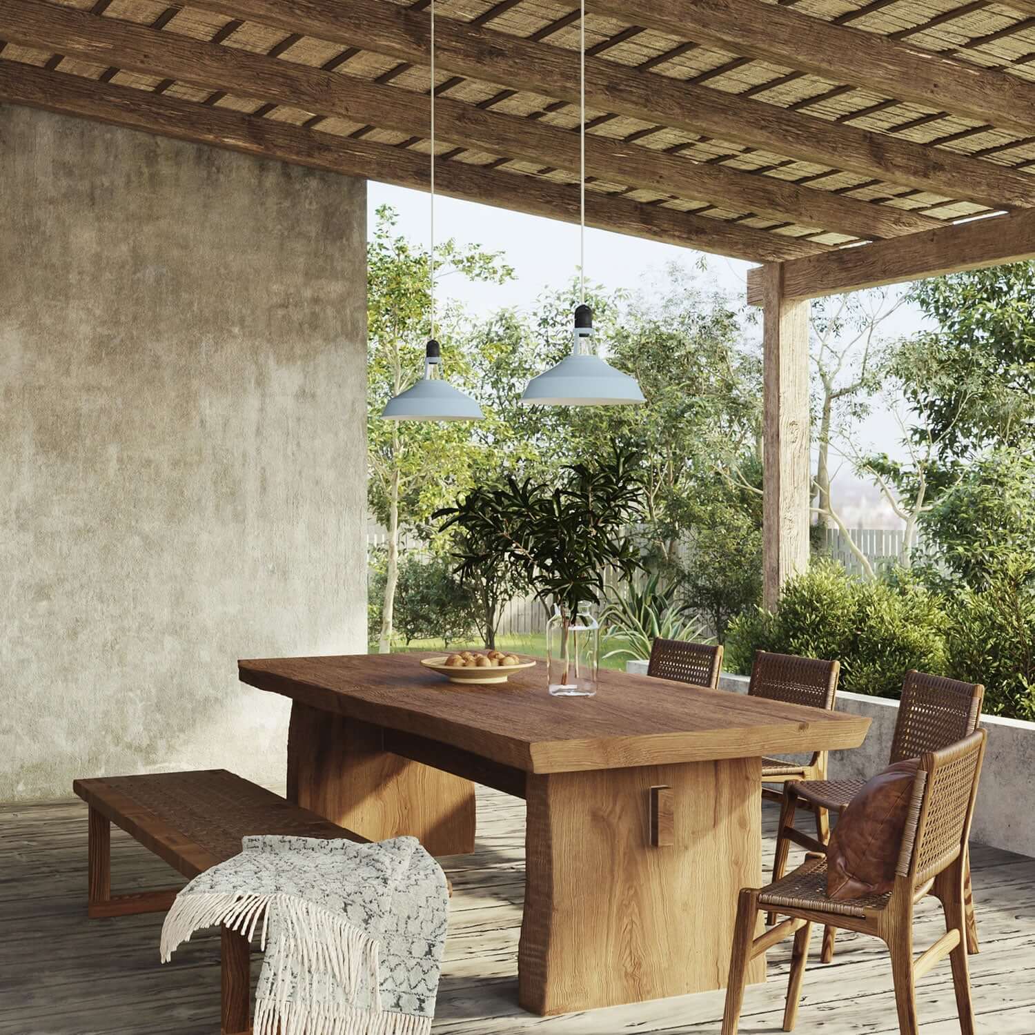 Paralume Harbour in metallo smaltato con attacco E27, diametro 38 cm - Blu carta da zucchero