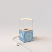 Cubetto table lamp "Futur" with UK plug and Ghost light bulb - Futur Festival