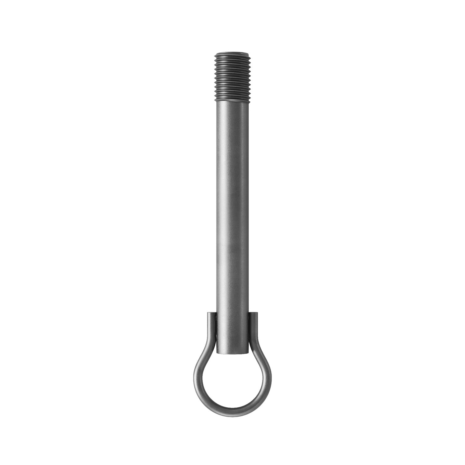 Threaded rod with welded hook for chain chandeliers - Length 85 mm (M10x1)