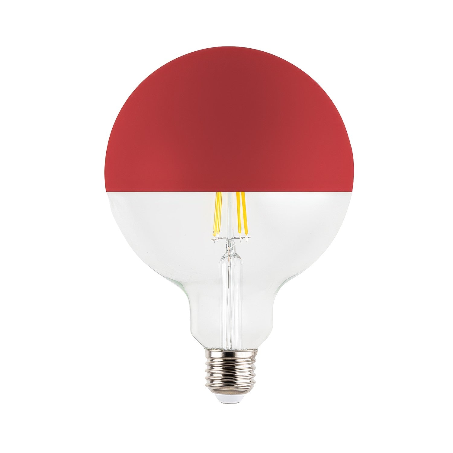Light bulb LED G125 4.8W 806Lm E27 2700K Dimmable - Red