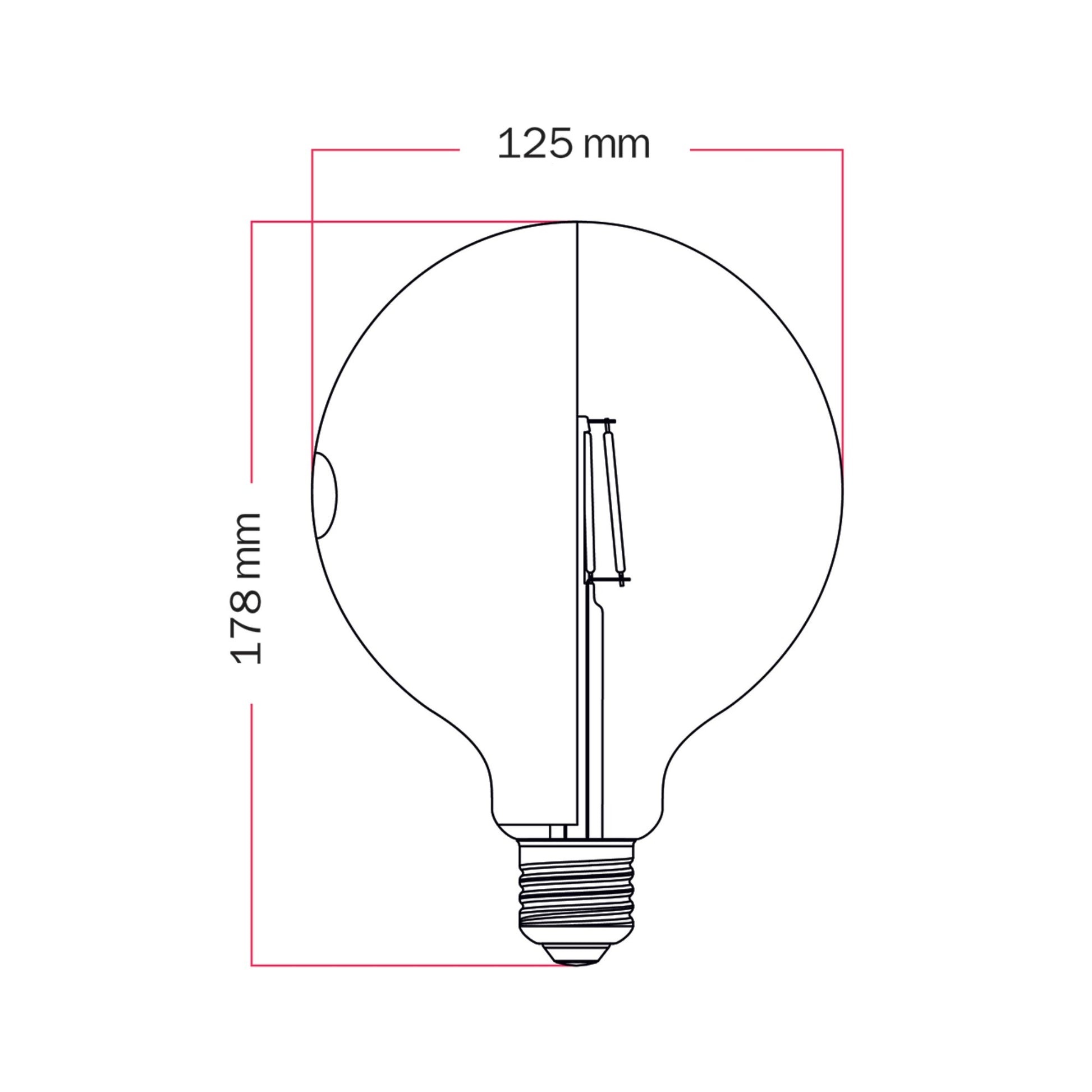 Lampadina LED Talia G125 4,8W 806Lm E27 2700K Dimmerabile - Blu