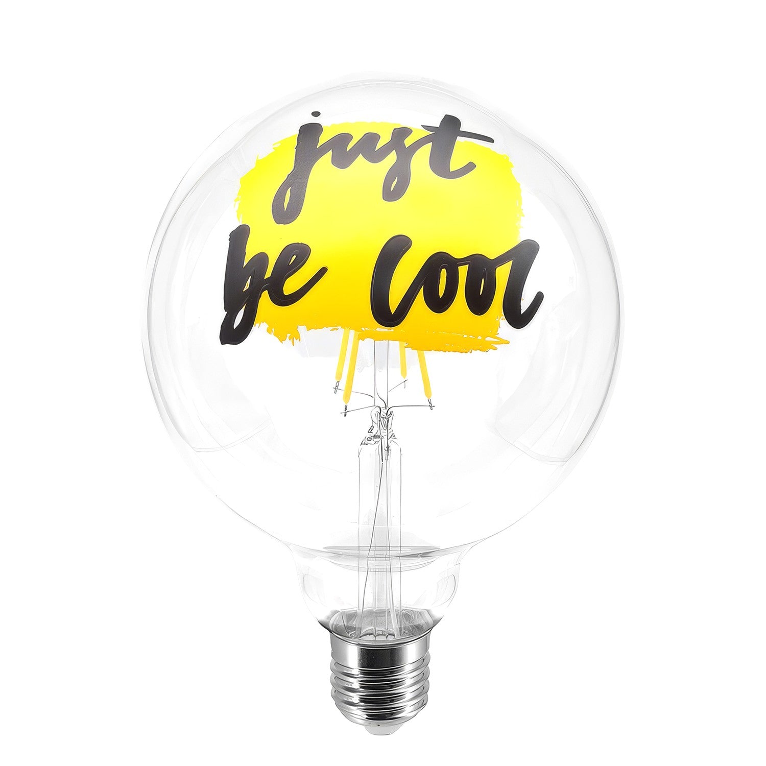 Light bulb LED Tattoo "Just Be Cool" G125 4.5W 470Lm E27 2700K Dimmable