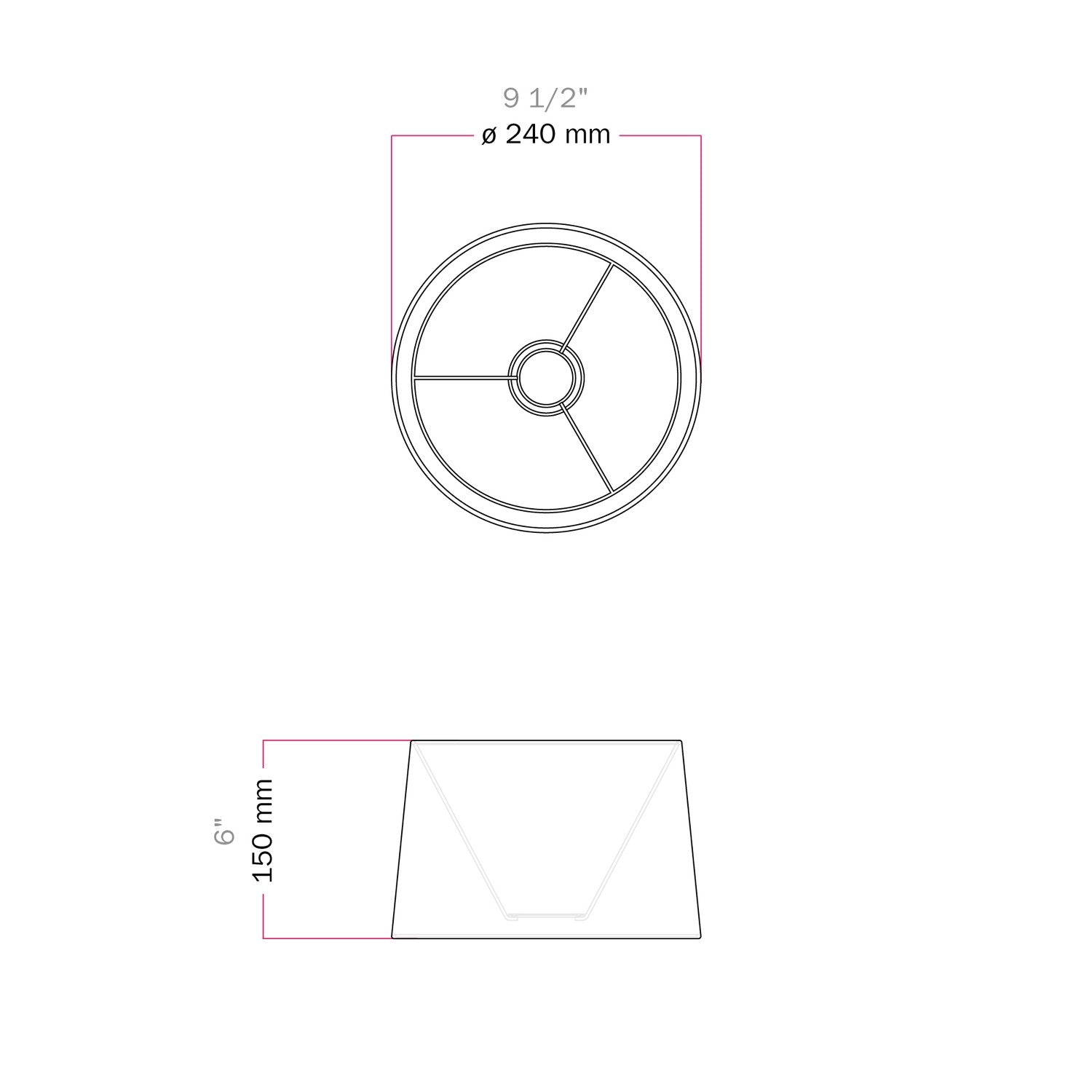 Paralume Athena con attacco E27 per lampada da tavolo o da terra - Made in Italy - Lana Sabbia