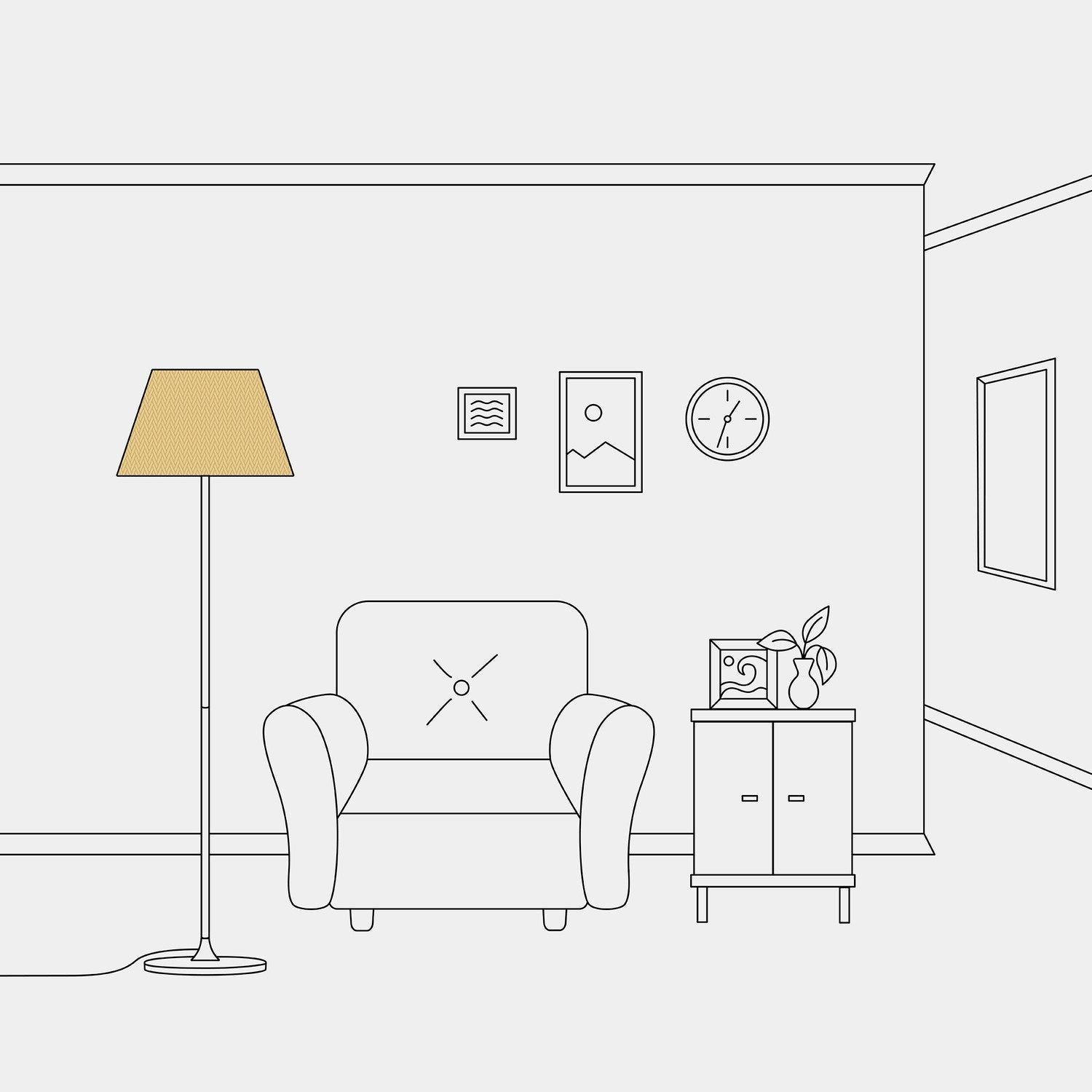 Paralume Impero M in tessuto per lampada da terra con attacco E27 - Made in Italy - Arenal Oro