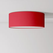 Plafoniera in tessuto Medium Slim - Made in Italy - Teletta rossa