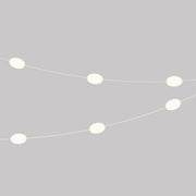 Catena luminosa 6 punti luce da esterno IP67 Bianco sabbia con spina UK - Marina6