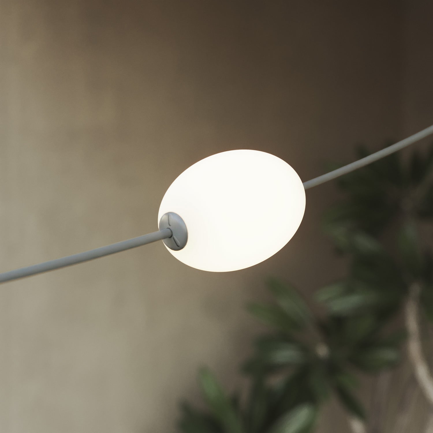 Catena luminosa 6 punti luce da esterno IP67 Grigio con spina UK - Marina6