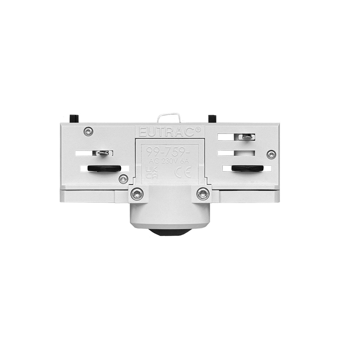 Eutrac adaptor for three-phase track - for extension or joint - White ...