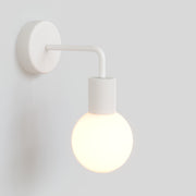 Applique da esterno Modulair IP65 con estensione a L e paralume a sfera infrangibile Unbreak-a-Ball - Bianco - Creative Cables