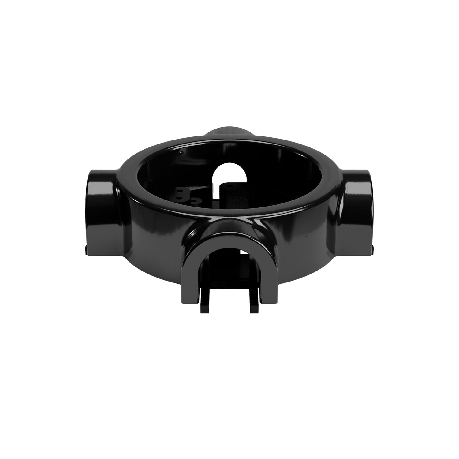 Base in porcellana nera per presa elettrica e interruttore/deviatore compatibile con Creative-Tubes - da 1 a 4 uscite 4