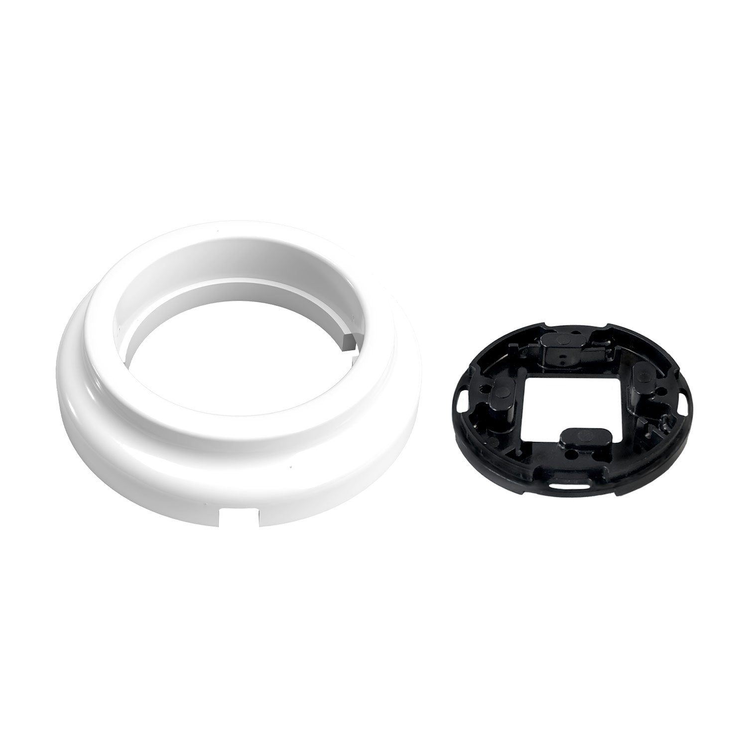 Base in porcellana per presa elettrica e per interruttore/deviatore - Bianco