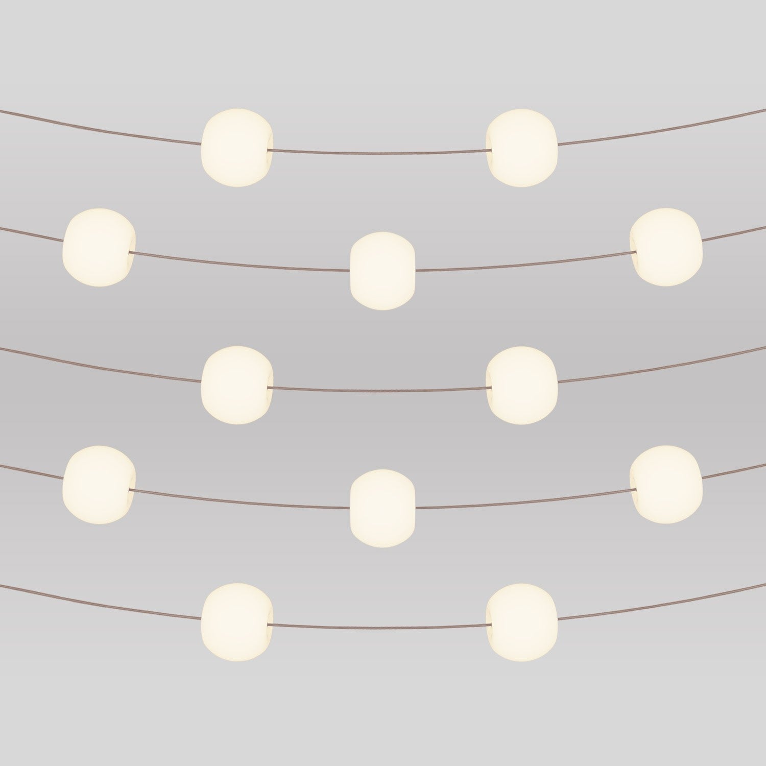 Catena luminosa 12 punti luce da esterno IP67 Desert Brown con spina UK - Marina12 Cherry