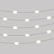 Catena luminosa 12 punti luce da esterno IP67 Verde oliva con spina UK - Marina12