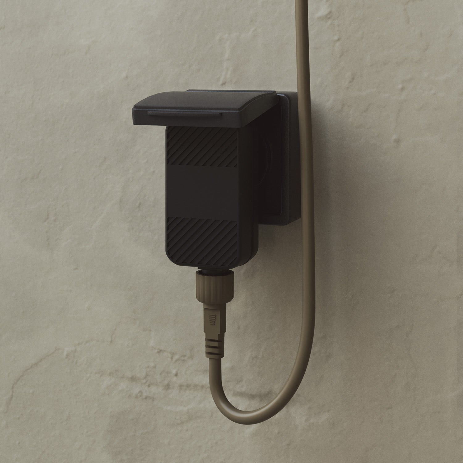 Catena luminosa 3 punti luce da esterno IP67 Verde Oliva con spina UK - Marina3 Cherry 140 cm