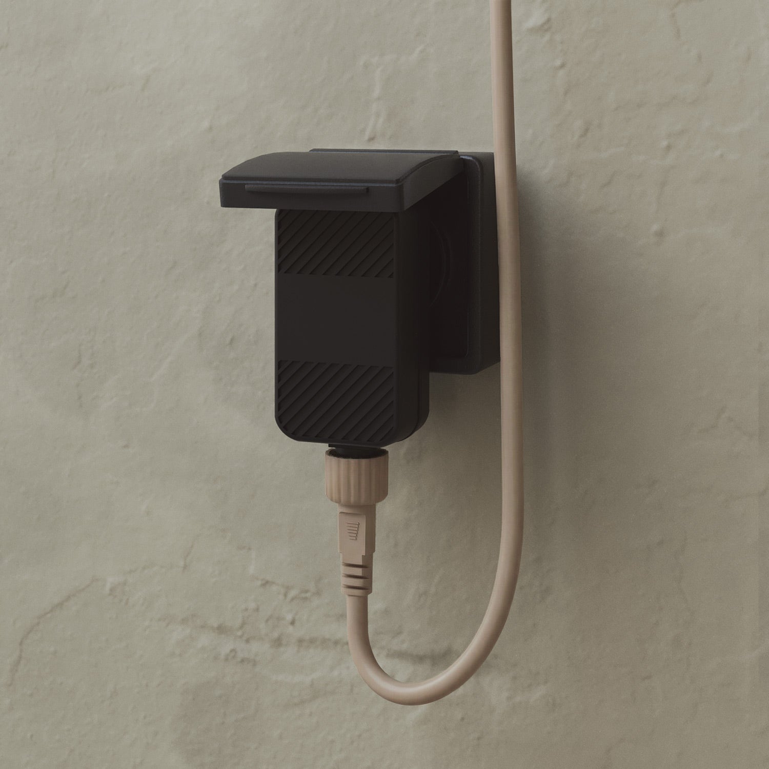 Catena luminosa 4 punti luce da esterno IP67 Desert Brown con spina UK - Marina4 Cherry 140 cm